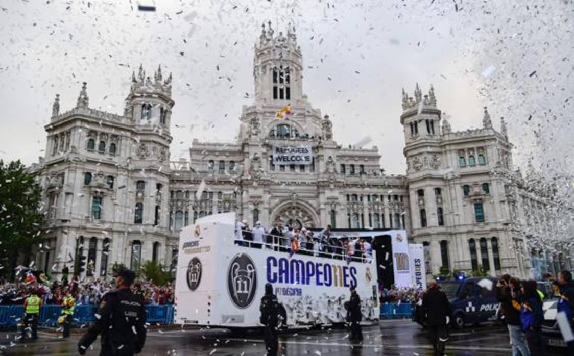 Celebración de la final de la Champions, el año pasado, en Cibeles