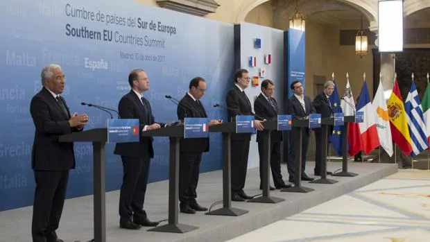 III Cumbre de Países del Sur de la Unión Europea en el Palacio Real del Pardo de Madrid.
