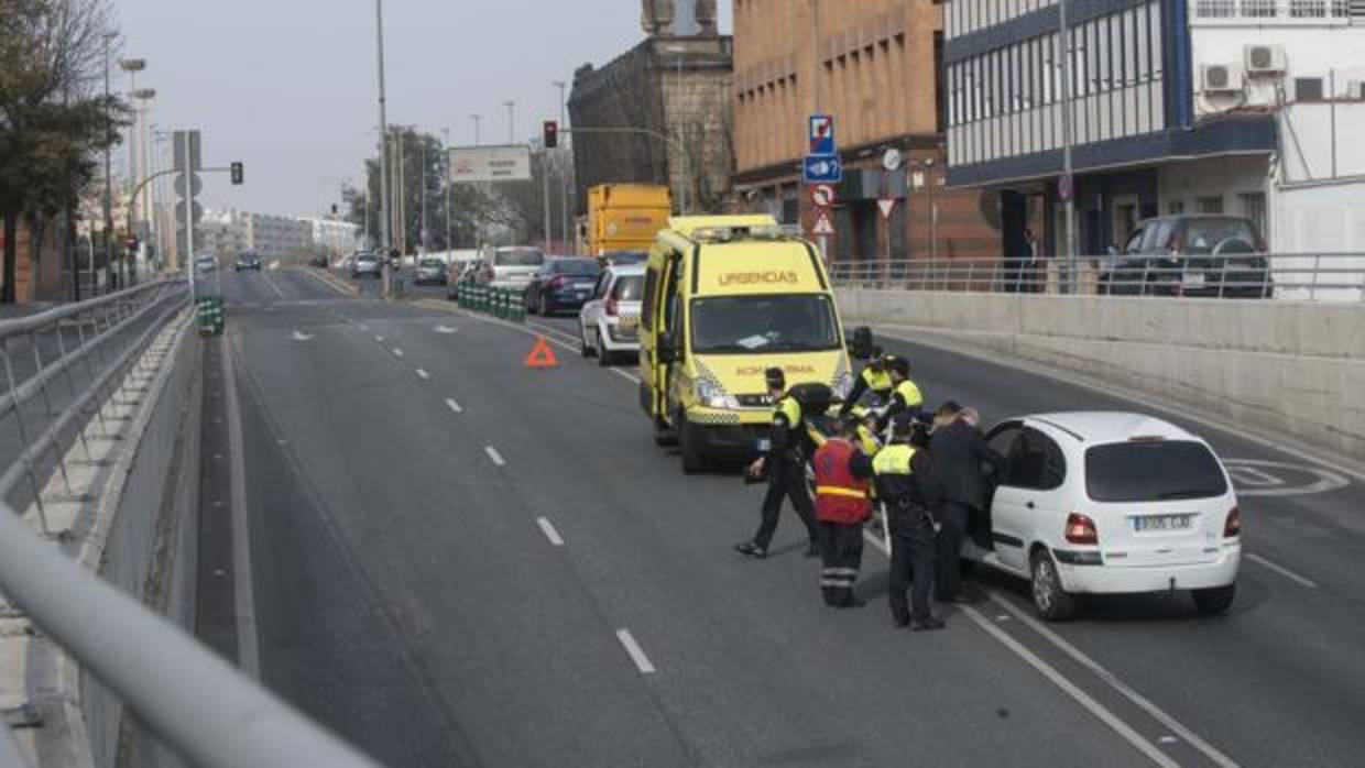 Imagen de archivo de un accidente de moto