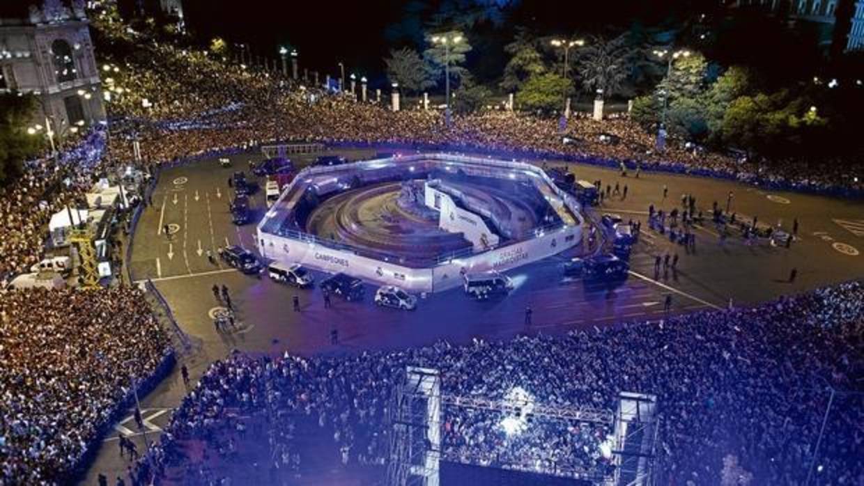 Nueve detenidos en la celebración de la Champions en Cibeles tras el partido