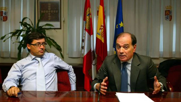 Tomás Villanueva y Rafael Delgado, en una imagen de archivo de la Consejería de Economía