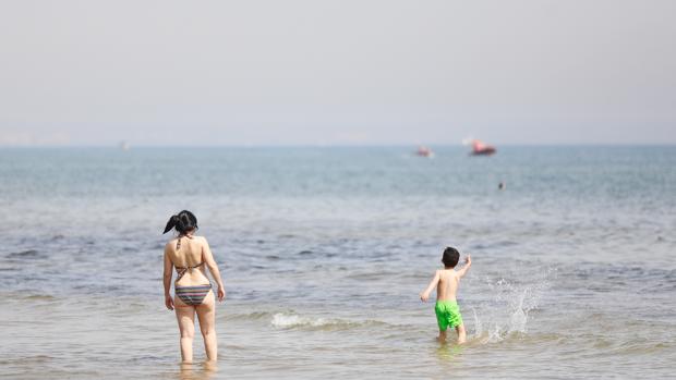 Imagen reciente de una playa valenciana