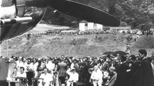 Inauguración del aeropuerto de Buenavista en 1955