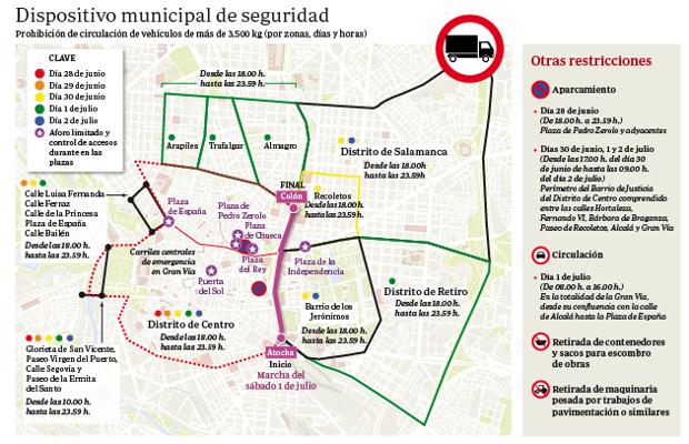 Orgullo Gay: sin aparcar en Chueca y sin camiones ni obras por el centro