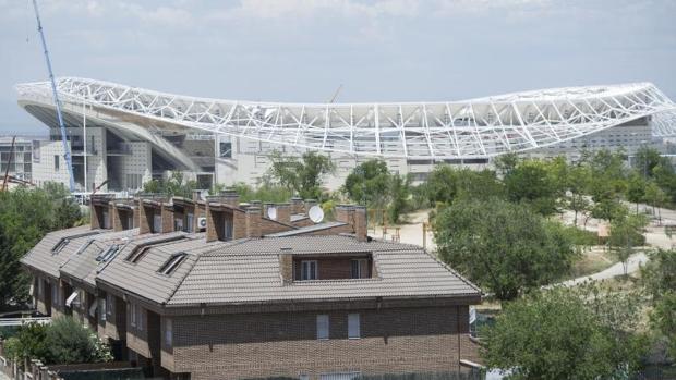 Hallan un obús de la Guerra Civil en las obras del Wanda Metropolitano