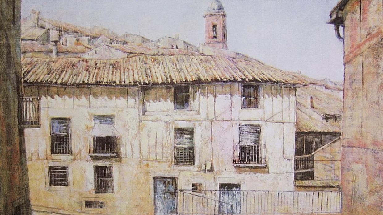 La pintura de Evaristo Palacios inunda la sede de Correos