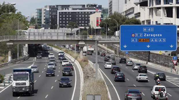 La M-40, el cuarto cinturón de Madrid, es una de las vías con más tráfico de la región