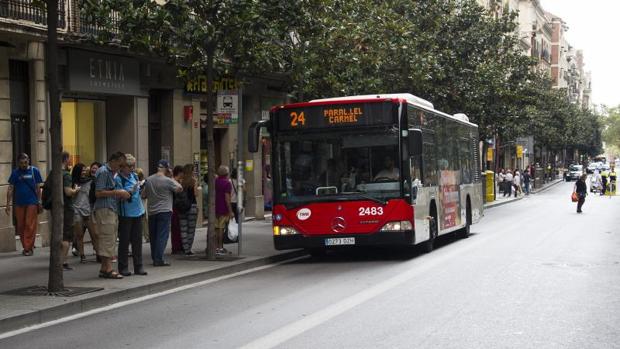 Autobús de la línea 24 de Barcelona