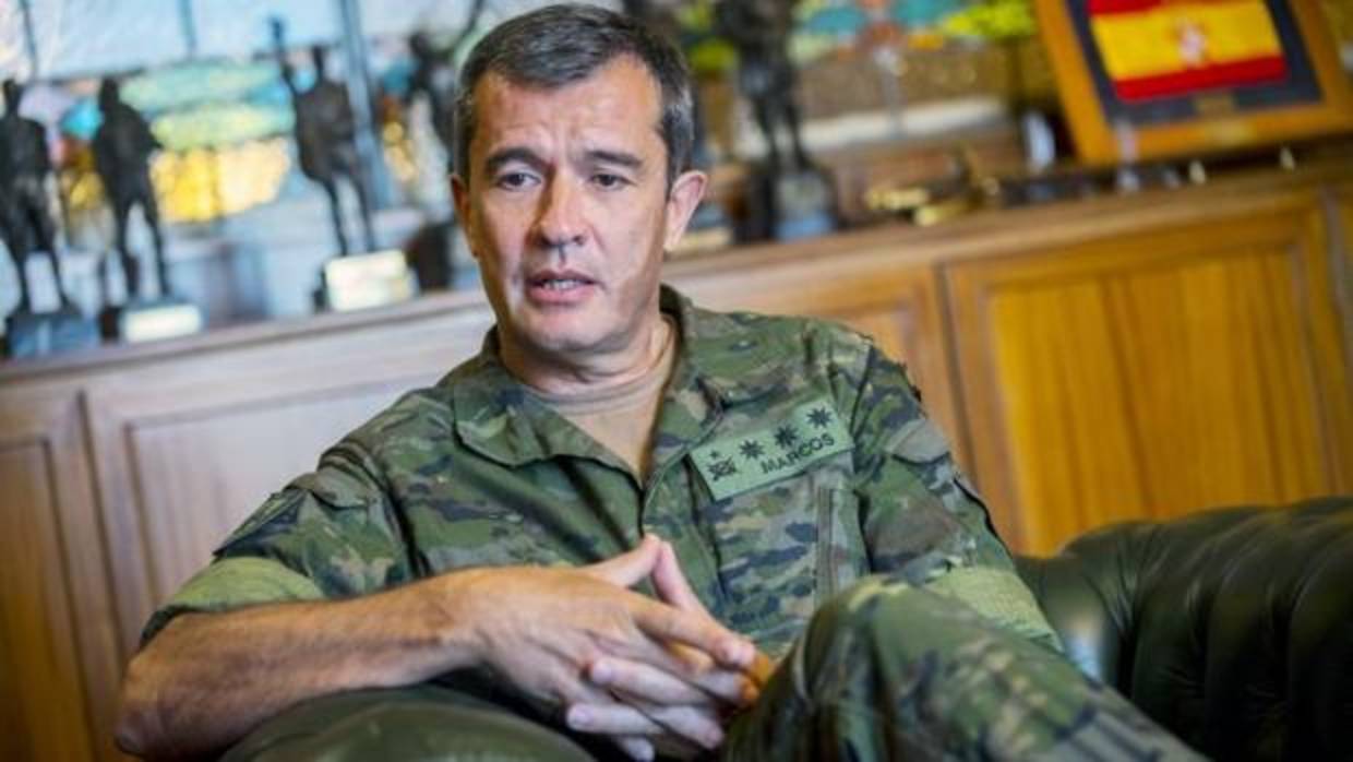 El coronel Marcos explica que en Toledo se forman los que van a ser oficiales y suboficiales de la especialidad de Infantería