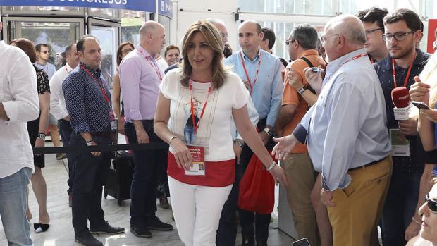 Susana Díaz no asistirá mañana al discurso de Sánchez para clausurar el Congreso