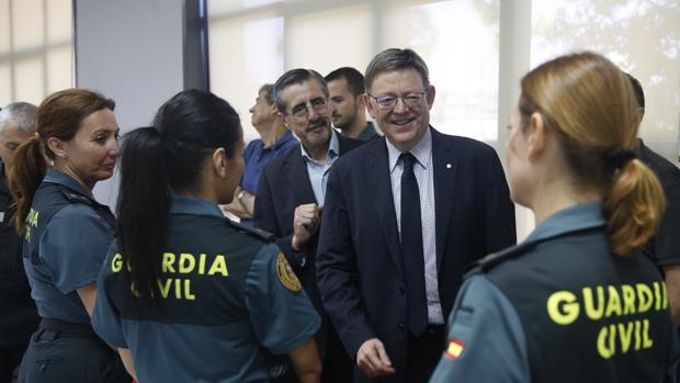 Imagen del presidente Puig durante la presentación de la campaña de prevención de incendios