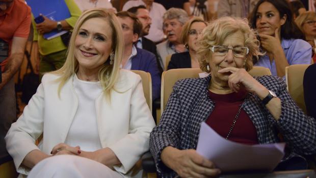 Cristina Cifuentes y Manuela Carmena