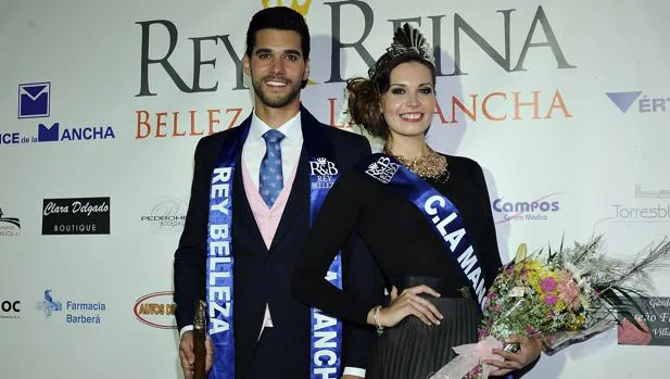 Cristian Martínez y Mabel Real, rey y reina de la belleza de Castilla-La Mancha