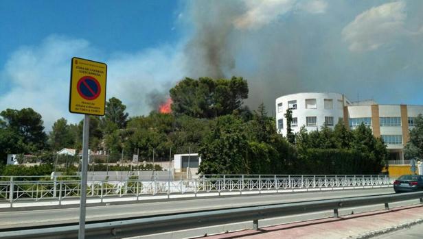 Un incendio forestal obliga a desalojar varias viviendas en Real de Gandía