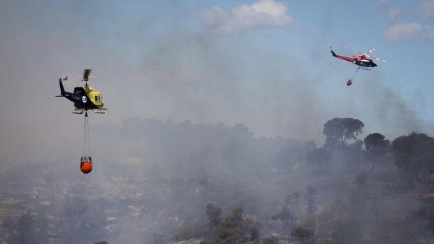 Imagen de archivo del incendio de la Sierra Calderona del pasado miércoles
