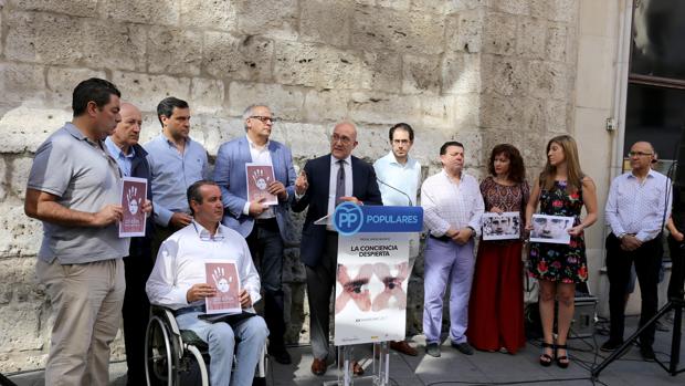 El PP de Valladolid muestra su rechazo al terrorismo en el 20 aniversario del atentado contra Miguel Ángel Blanco