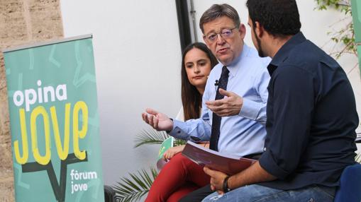 Imagen de Ximo Puig en un foro organizado por el Consell de la Joventut