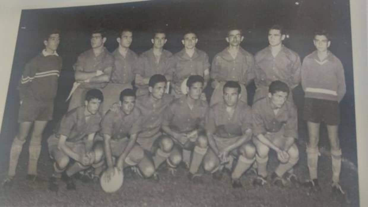 Primer equipo del Santa Bárbara, en la temporada 1961-1962