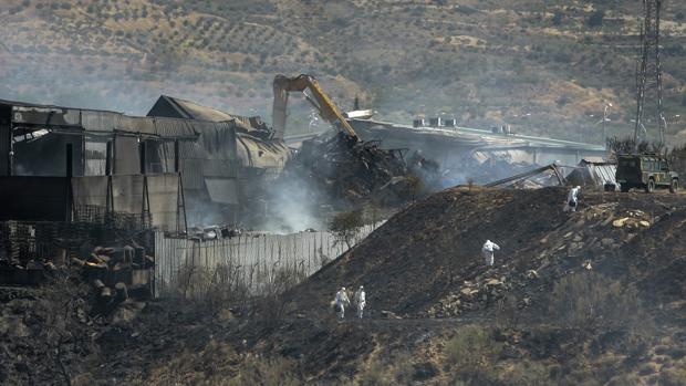Imagen del incendio de hace casi un año en Chiloeches (Guadalajara)