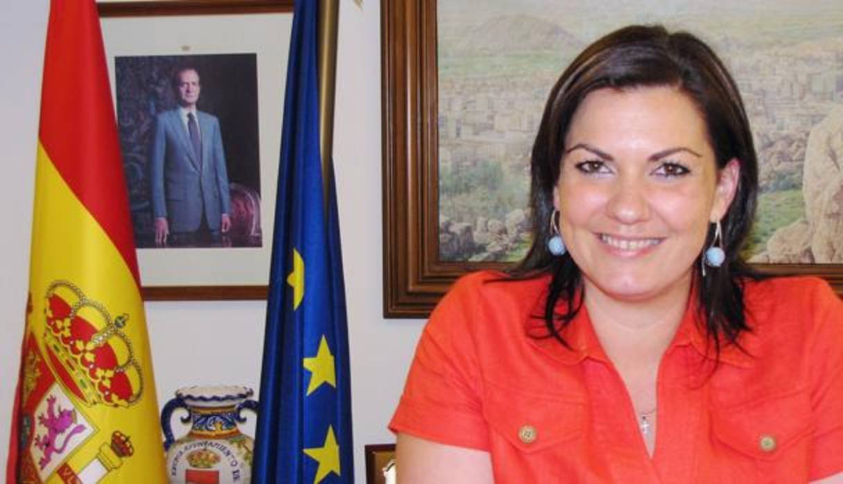 Mayte Fernández, alcaldesa de Puertollano, en su despacho del Ayuntamiento