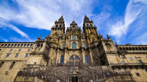La catedral de Santiago dese la Plaza del Obradoiro