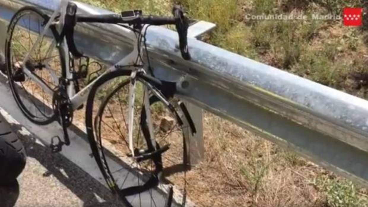 Estado en el que ha quedado la bicicleta