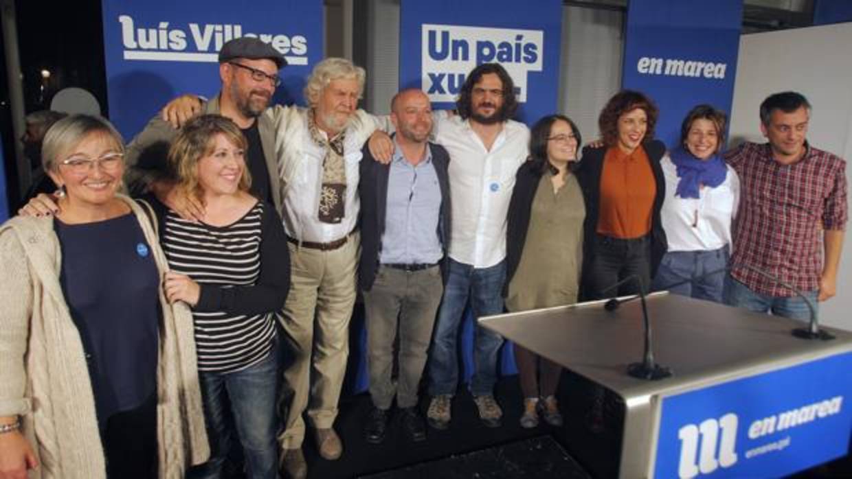 Dirigentes del partido durante la campaña de las autonómicas