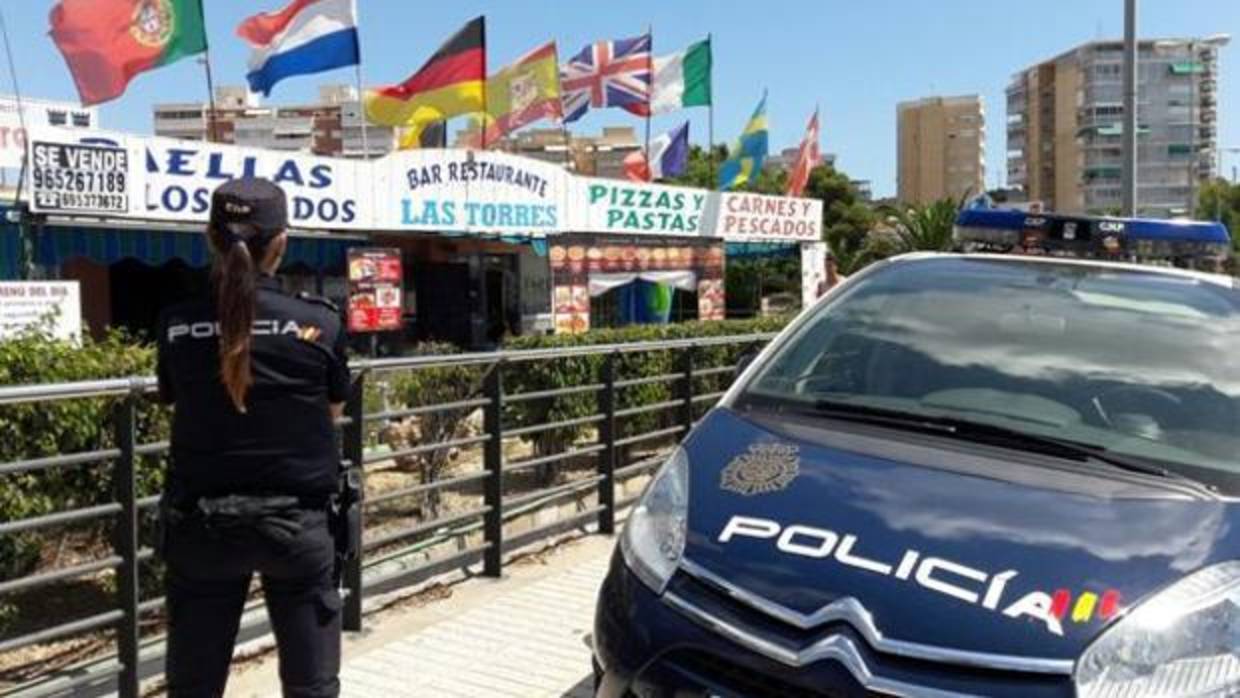 Imagen de archivo de la Policía Nacional en Benidorm