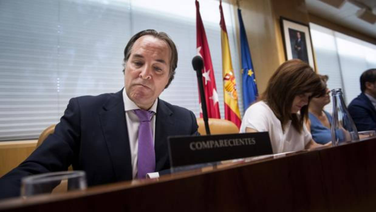 Jaime González Taboada, durante la comisión de investigación