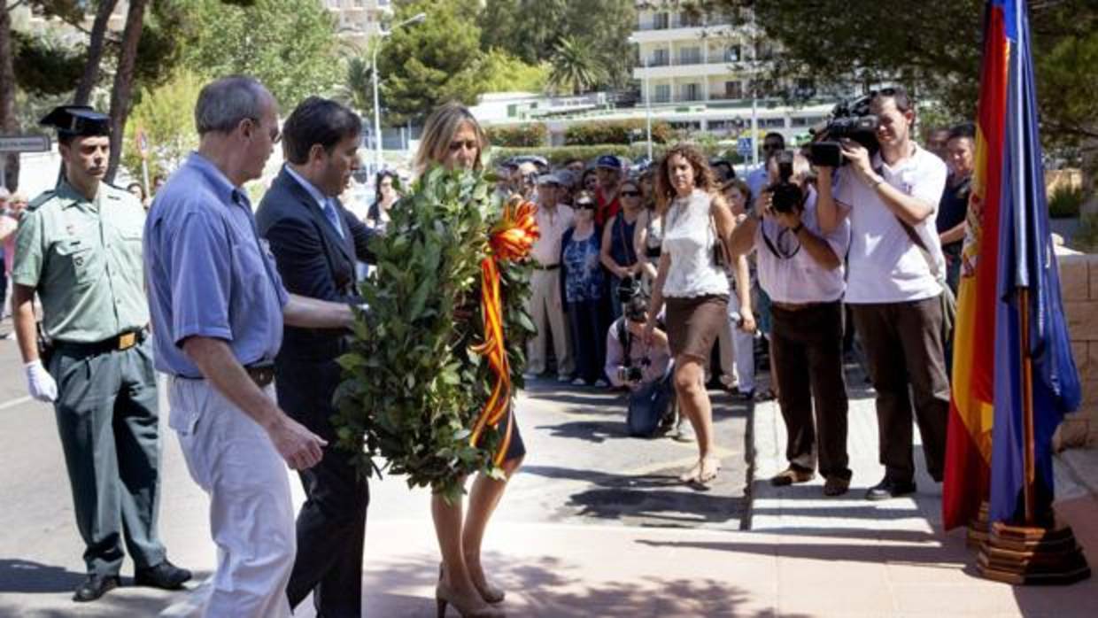 Imagen de archivo de uno de los actos de homenaje a Diego Salvá Lezaun y Carlos Sáenz de Tejada celebrados en Calviá