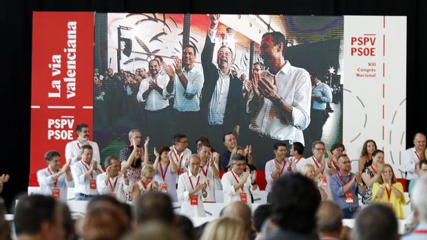 Imagen del XIII congreso del PSPV-PSOE, celebrado en IFA (Elche)