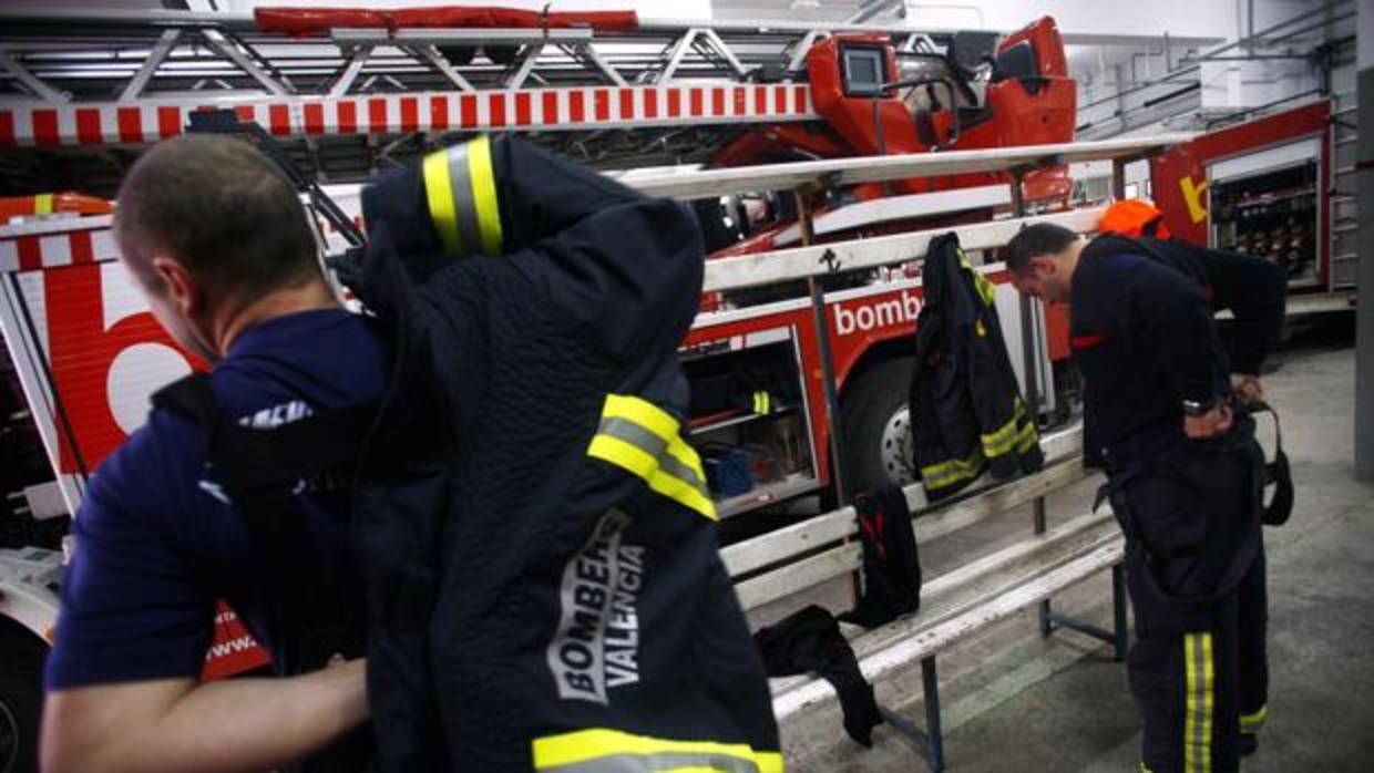 Imagen de archivo de bomberos de Valencia