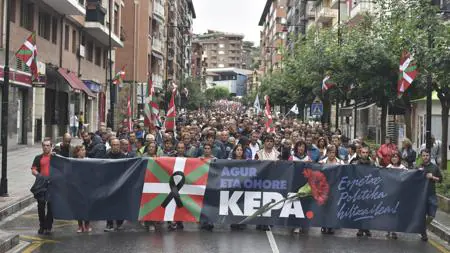 Protesta por la política penitenciaria tras la muerte de Kepa del Hoyo