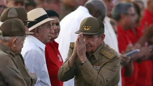 Raúl Castro durante el acto del Día de la Rebeldía Nacional en la ciudad de Pinar del Río (Cuba)