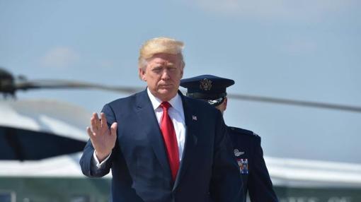 Trump en la base aérea de Maryland