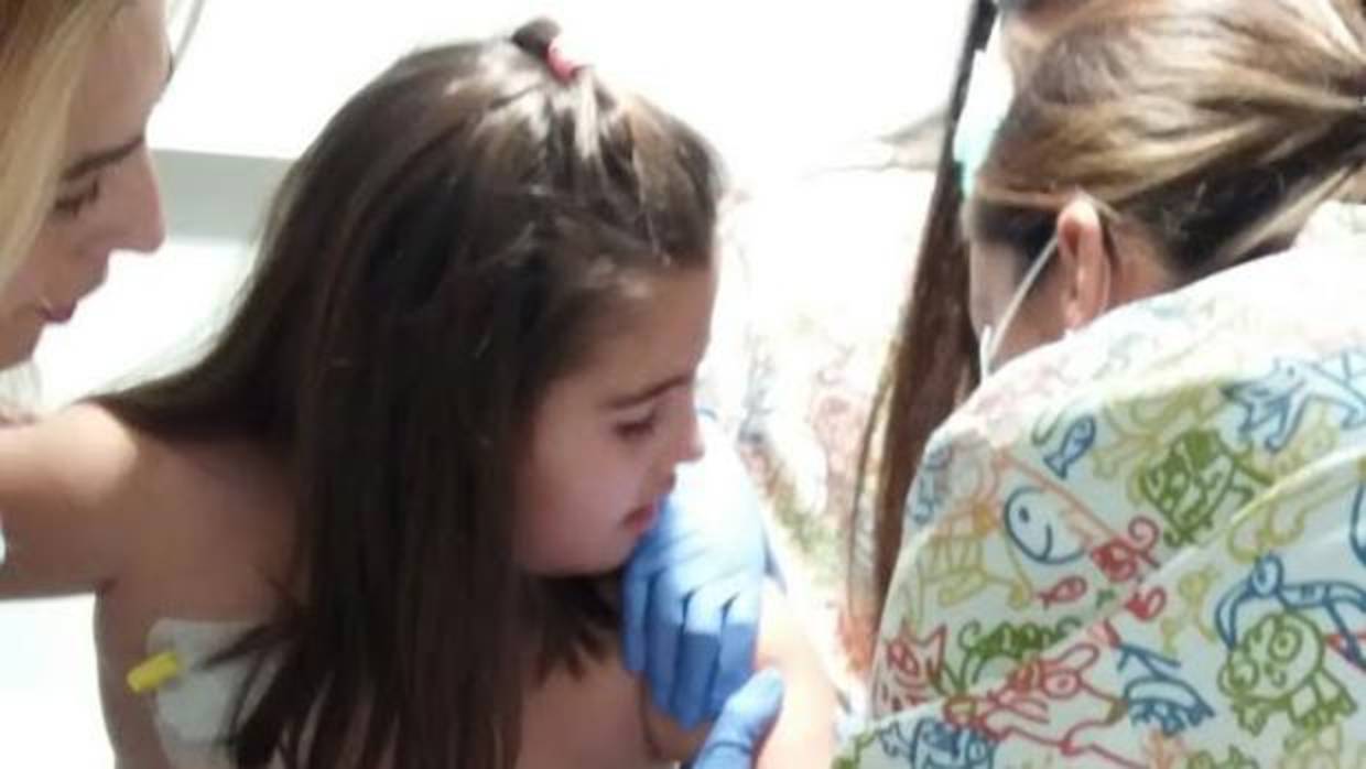Lucía recibió una vacuna experimental