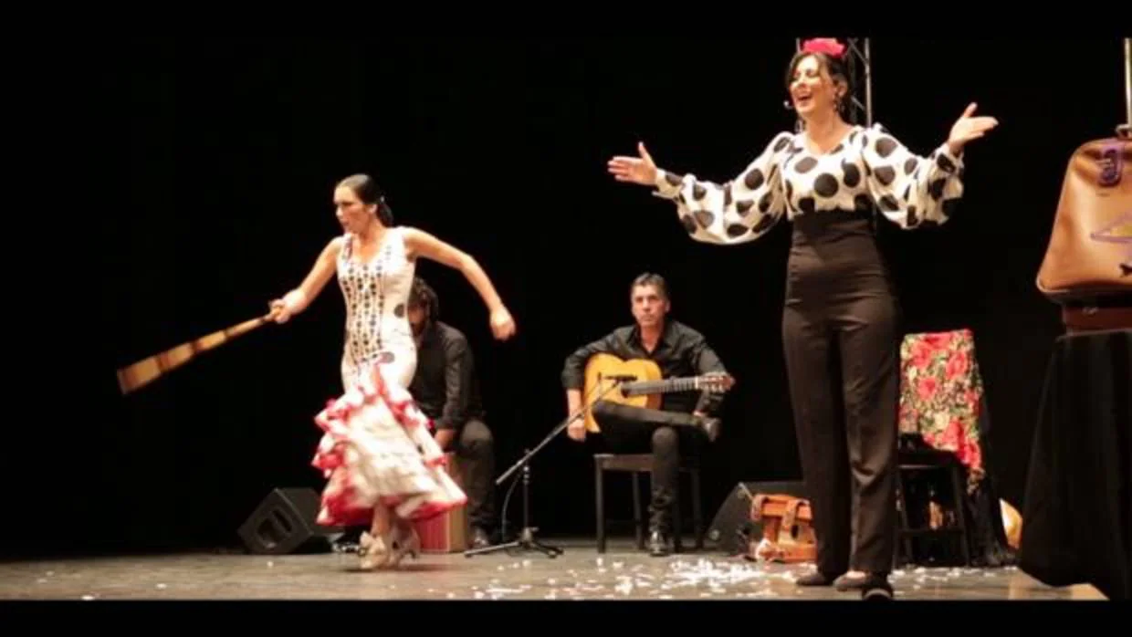 La cantaora flamenca sanluqueña Laura Vital, en una de sus actuaciones