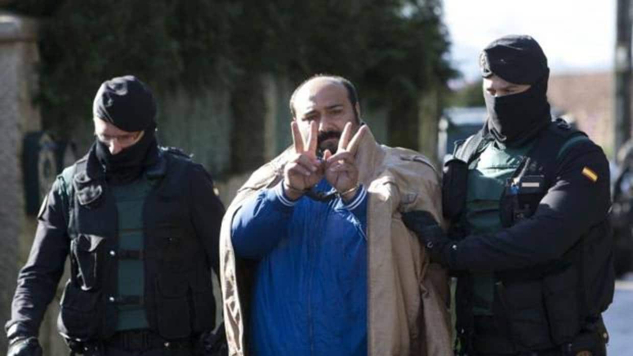 Sinaí Giménez en el momento de su detención