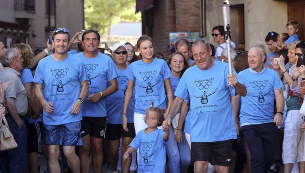 Fermín Cacho, en el homenaje que se le ha rendido este domingo en Ágreda