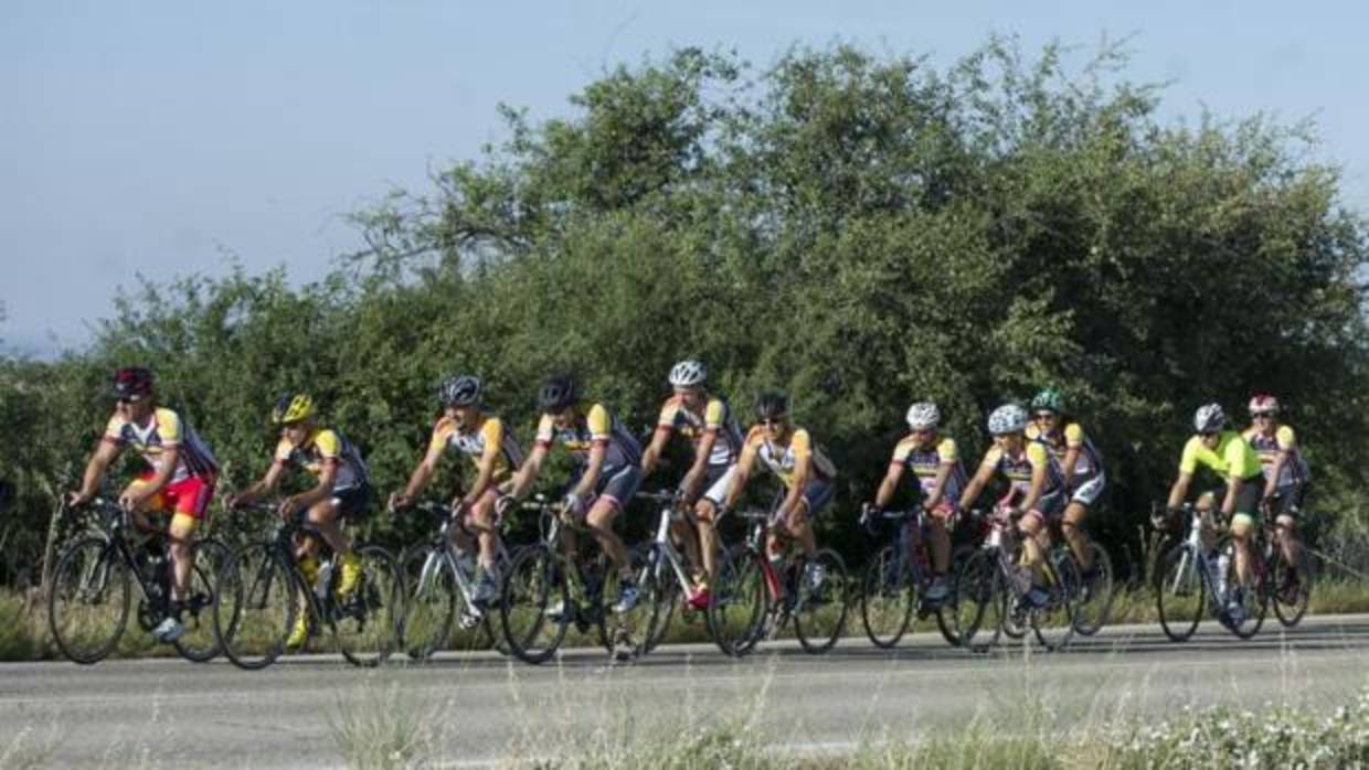 Un pelotón cicloturista, en una imagen de archivo