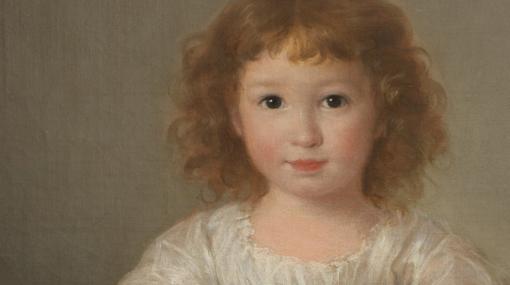 Retrato de una niña presente en la exposición del Prado