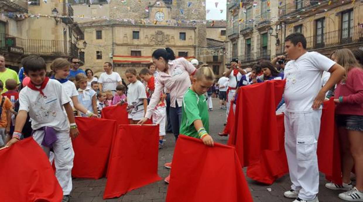 Los niños participantes en el programa de Víctor Barrio en Sepúlveda