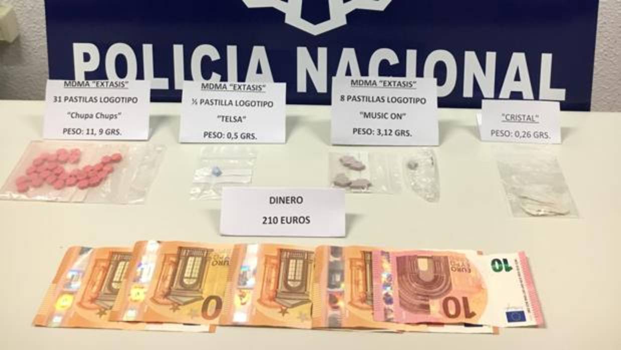 Imagen del material del que se incautó la Policía en Gandía