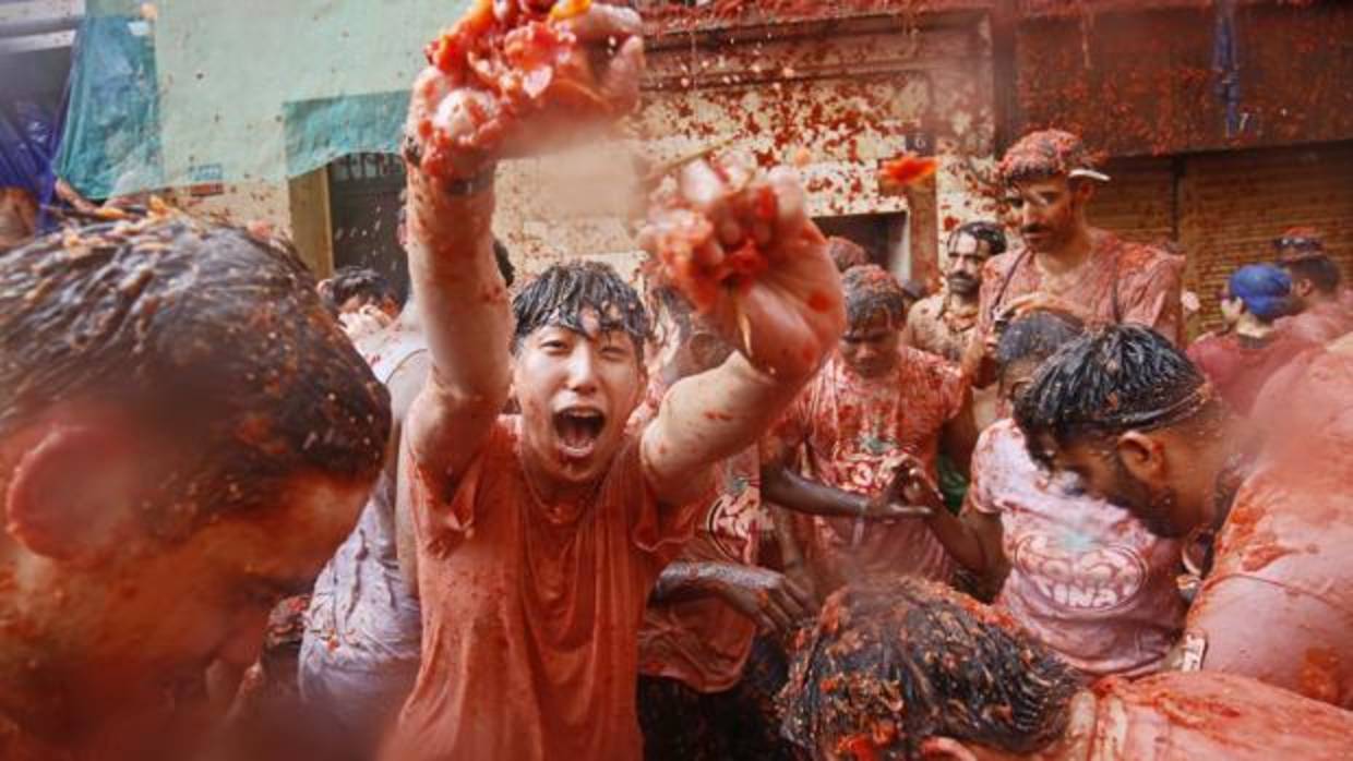 Imagen de una edición anterior de la Tomatina