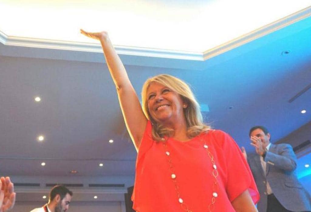 La líder del PP de Marbella, Ángeles Muñoz, durante un acto de partido