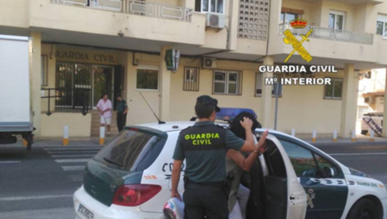 Imagen de la operación de la Guardia Civil