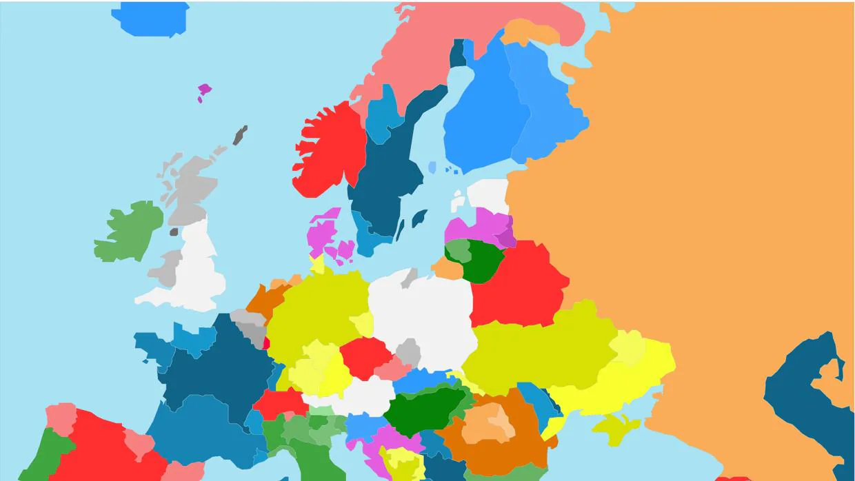 Mapa de Europa si todos los movimientos independentistas lograran la secesión