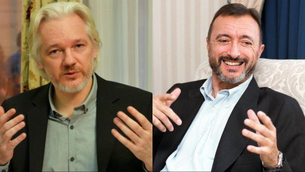 Fuerte discusión entre Julian Assange y Arturo Pérez-Reverte por el referéndum de Cataluña