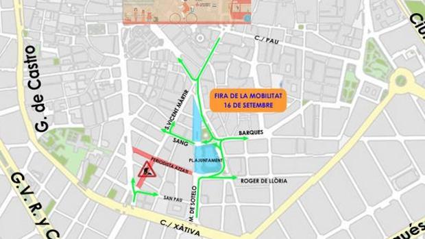 Semana de la «Movilidad» y Día de la Bici: consulta los cortes de tráfico en Valencia el sábado y el domingo