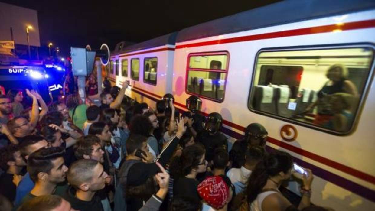 Imagen de una de las manifestaciones celebradas en Murcia en estos días